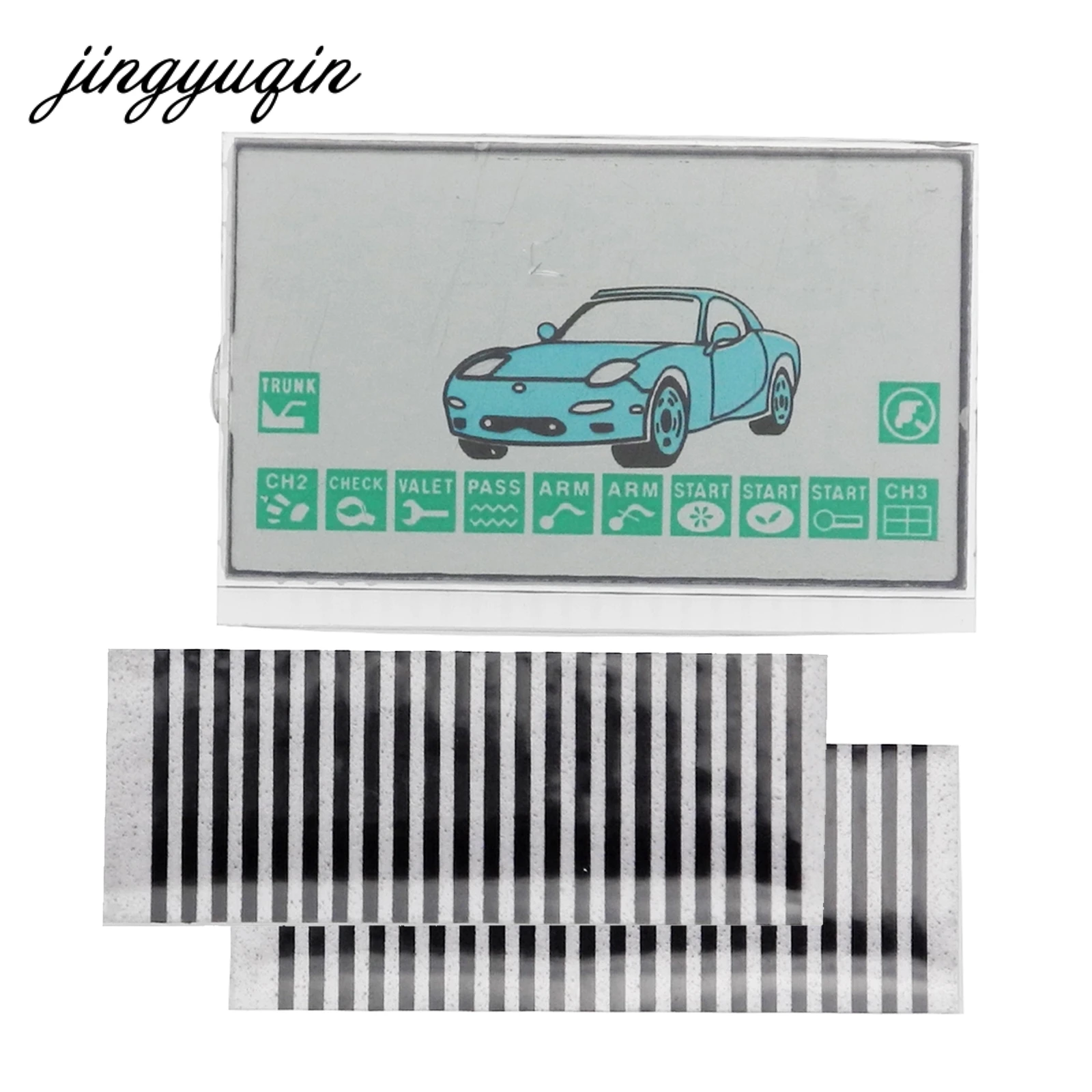 Jingyuqin 5p брелок A91 ЖК-дисплей дисплей+ «под зебру» бумага для 2-полосная Starline A91 ЖК-дисплей пульт дистанционного управления брелок для ключей с гибким кабелем