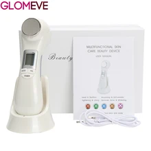 5 в 1 светодиодный RF фотон терапия лица лифтинг кожи омолаживающее устройство машина EMS ионная микротоковая мезотерапия массажер