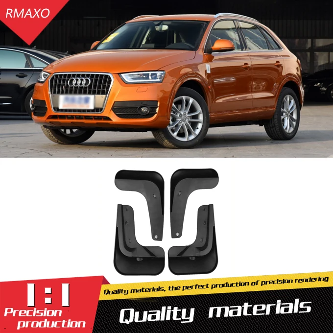 

For Audi Q3 2016-2108 Mudflaps Splash Guards Front With the color and rear Mud Flap Mudguards Fender Modified special