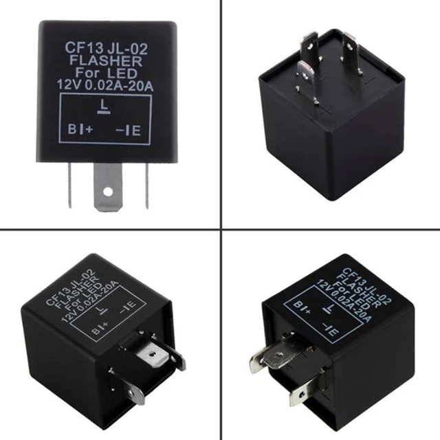 Relais clignotant LED 12V à 3 broches CF13/CF14, fréquence réglable,  indicateur de clignotant de moto - AliExpress