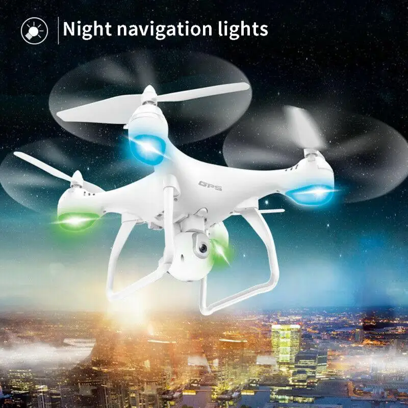 4DRC Wide Angle Professional HD Smart High Definition GPS Navigation White Quadcopter Gift Remote Control Plastic Practical WIFI