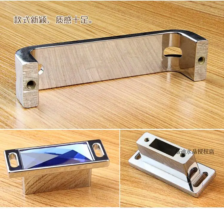 SOURCE Manufacturers Direct Selling Crystal Wardrobe Handle Modern Cabinet Drawer Cabinet Door Handle Furniture Hardware Handle