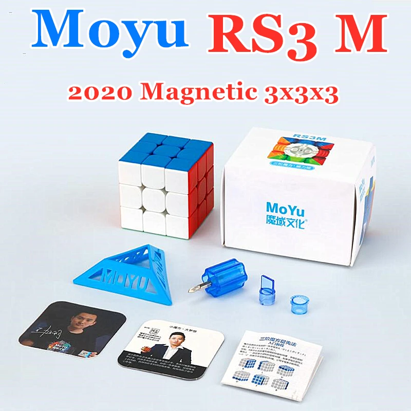 2020 Moyu RS3 M Магнитный 3x3x3 магический куб 3x3 скоростной RS3M головоломка cubo magico MF RS 3