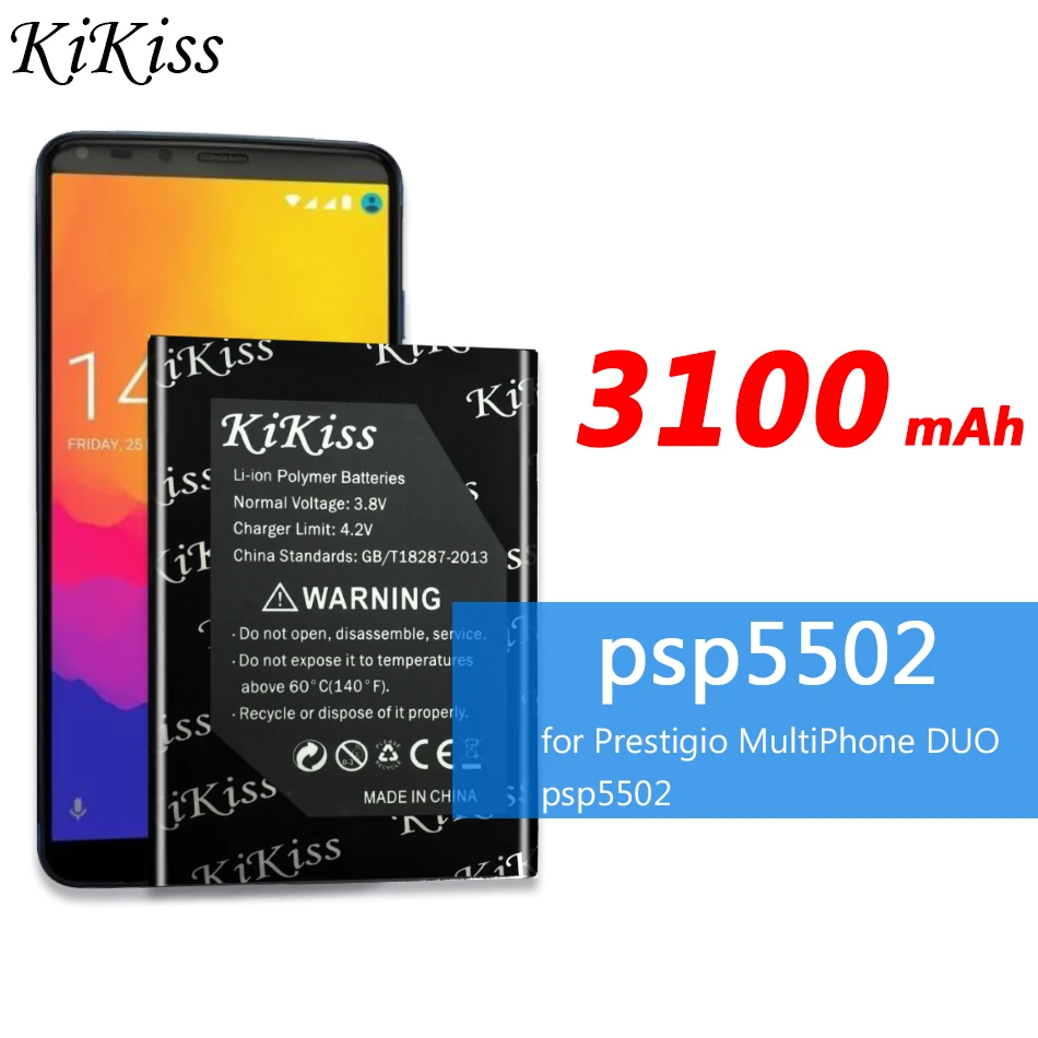 3100 мАч для Prestigio MultiPhone DUO Psp5502 батарея для мобильного телефона большая мощность Батарея для смартфона Prestigio MultiPhone psp5502