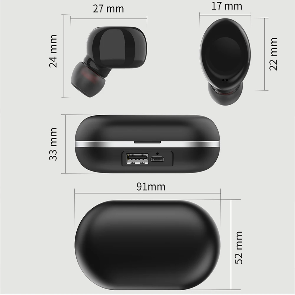 ZLT-01 TWS wireless bluetooth 5.0 earphone stereo bluetooth Touch headset AI Control Bluetooth 5.0 Headset For smart phone