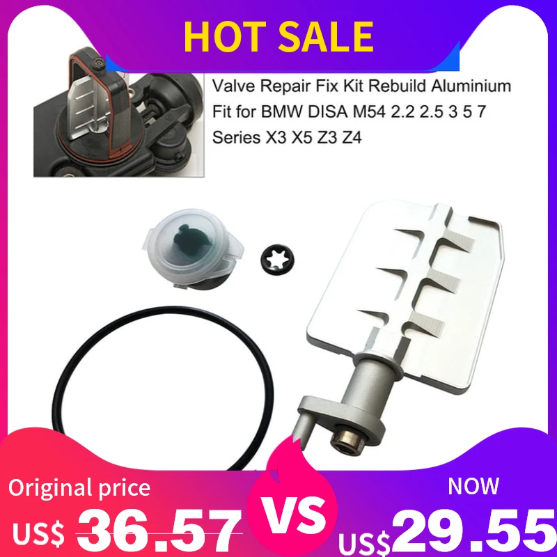 Ceny KKMOON Aluminium zawór naprawy zestaw naprawczy odbudować auto produkt pasuje do BMW DISA 3 5 7 serii X3 X5 Z3 Z4 M54 3.0