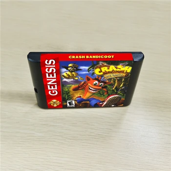 

Crash Bandicoot - 16 bit MD Games Cartridge For MegaDrive Genesis console