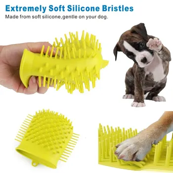 

Dog Paw Cleaner Cup Pet Foot Washer Cleaning Brush Massage Grooming for Puppy Cats S7