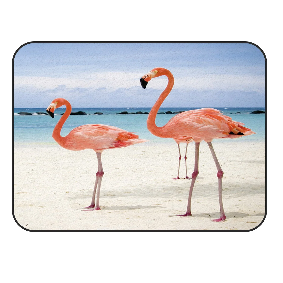 CHARMHOME Мягкий Коврик Противоскользящий коврик пляжный Небесный волнистый коврик с фламинго для гостиной коврик для спальни украшения дома аксессуары