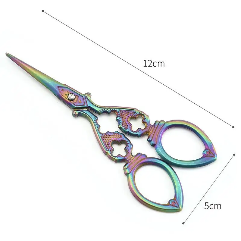 Durable Stainless Steel Retro Tailor Scissor Crane Shape Sewing Small Embroidery Craft CrossStitch Scissors DIY Home Tools