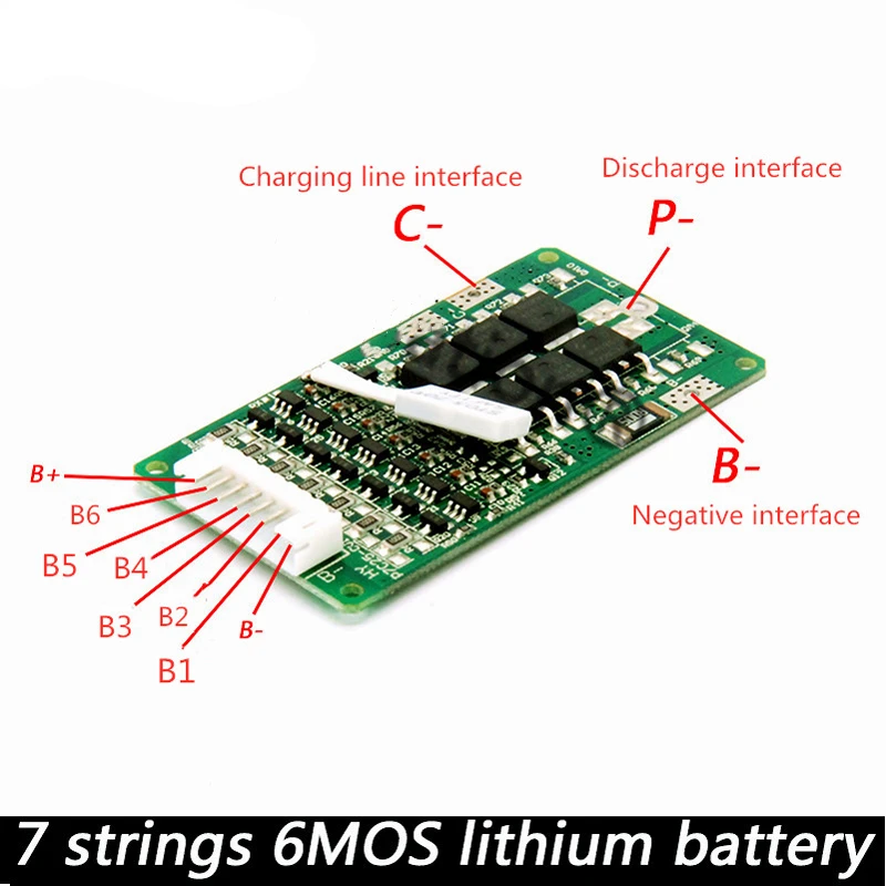 Литий ионный аккумулятор 7s bms BMS 7S 12 В 24 15 А 29 4 в с функцией балансировки 8 а/ч 10 А/ч