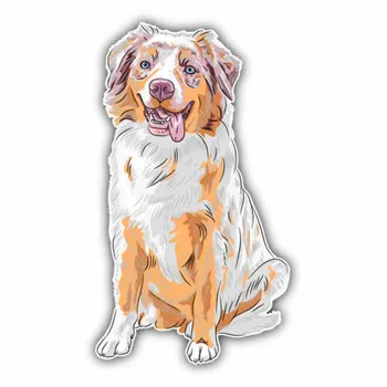 

Dawasaru Australian Shepherd Dog Car Sticker Waterproof Decal Laptop Suitcase Truck Motorcycle Auto Accessories PVC,15cm*8cm