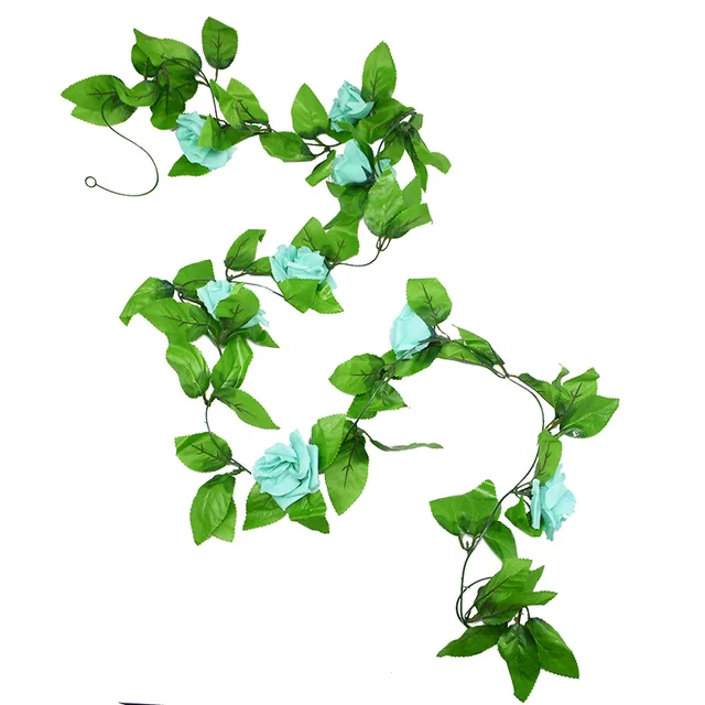 180cm Fake Ivy Wisteria Flowers Artificial Plant Vine Garland for Room Garden Decorations Wedding Arch Baby Shower Floral Decor 230cm H13