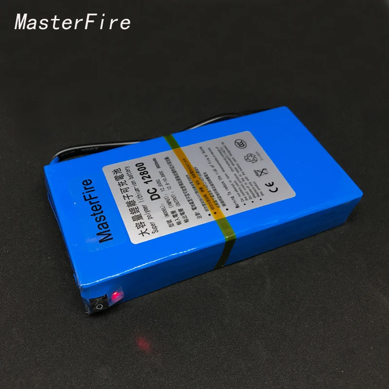 

MasterFire DC 12V 8000MAH Super Rechargeable Battery Over Charge Backup Lithium-ion Batteries Pack For CCTV Camera DC 12800