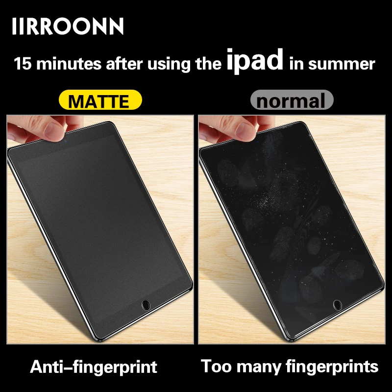 Дешево Матовое закаленное стекло для Apple iPad mini Air, версия 1, 2, 3, ремешок Мини 5 4 2017 2018 iPad pro 9,7 10,5 защитный экран для планшета пленка