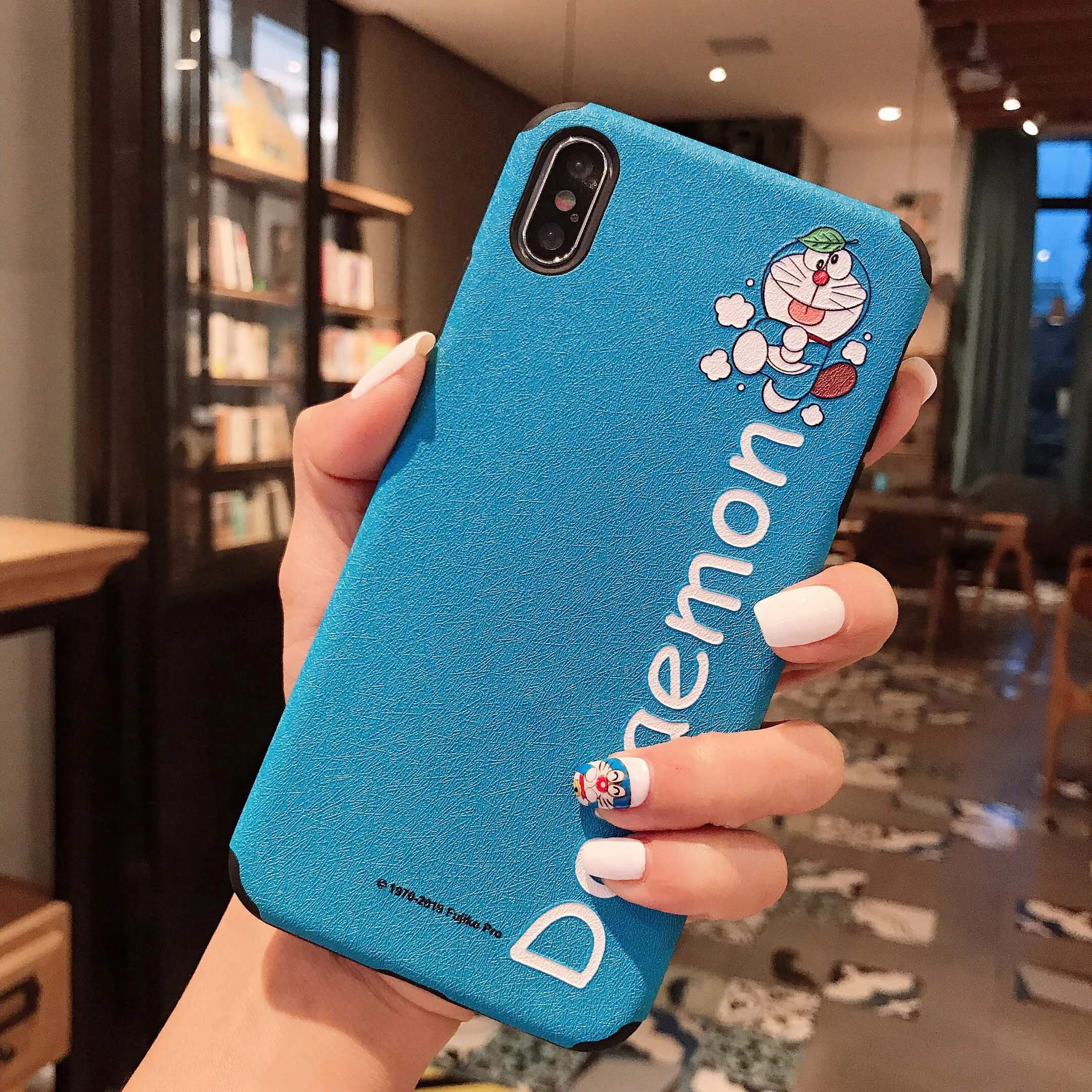 Небесно-голубой Abmos чехол для телефона из натурального шелка Jingdang cat для iphone 11 7 8 6 6s plus чехол для iphone X Xs max Xr 11 Pro Max - Цвет: Небесно-голубой