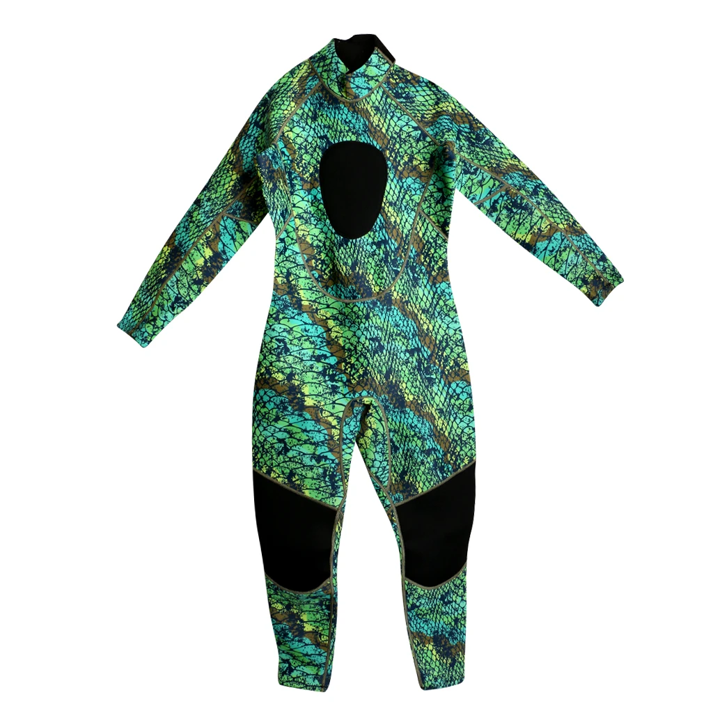 Green Camo L Мужской 3 мм неопреновый супер эластичный гидрокостюм для дайвинга, сёрфинга, Сноркелинга, гидрокостюм для дайвинга для мужчин - Цвет: Green Camo L