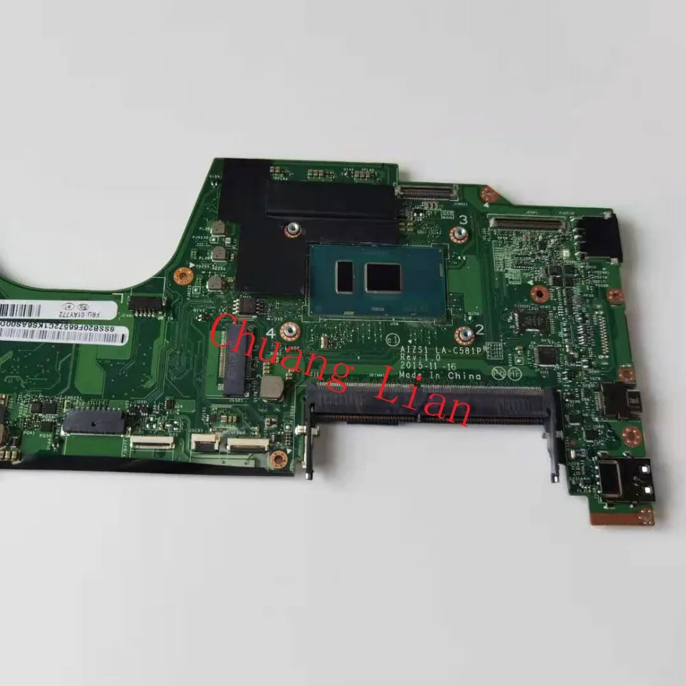 LA-C581P For Lenovo ThinkPad YOGA260 YOGA 260 laptop motherboard LA-C581P with CPU i7-6500U/6600U  DDR4 100% fully tested good pc motherboard