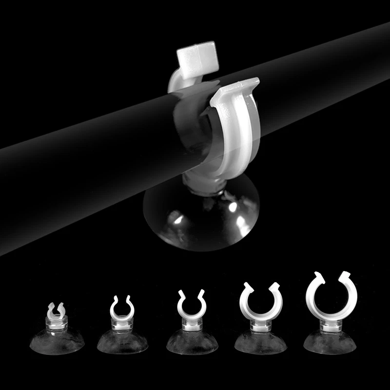 5Pcs Aquarium Suction Cups Fish Tank Oxygen Tube Open Clip Fixing Clamps Holder For Air Line Hose Heater Thermometer | Дом и сад