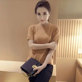 

gold Tops T Shirt Women Short Sleeve Tshirt fuchsia