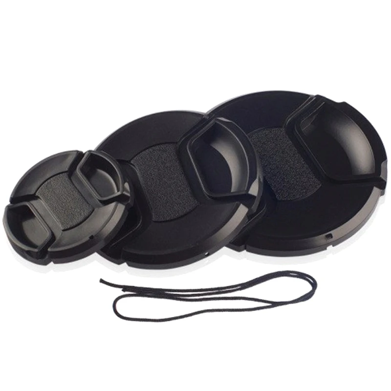 

46 49 52 55 58mm Center Pinch Cap Cover Lens Cap For Canon/Nikon Lens Camera Plastic Replacement