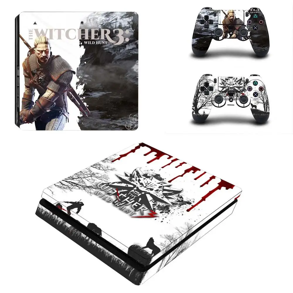 Wild Hunter полная лицевая панель PS4 тонкая кожа Виниловая наклейка, стикер для Playstation 4 консоль и контроллер PS4 наклейка