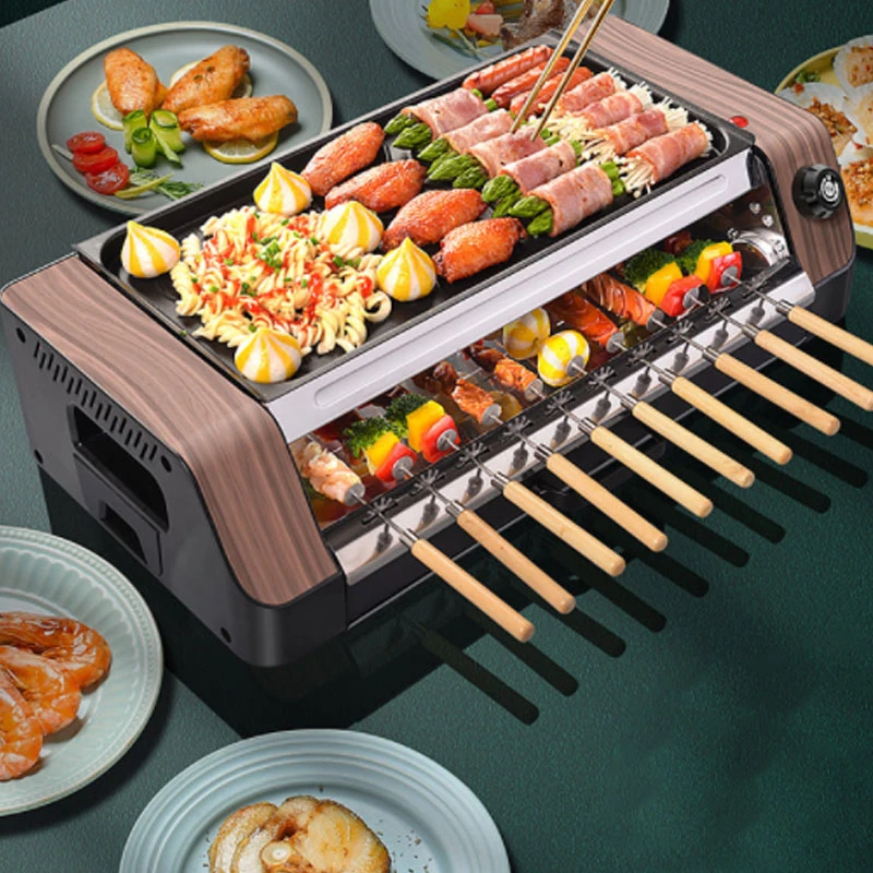 Sitamu electric griddles Double layer large capacity indoor smokeless