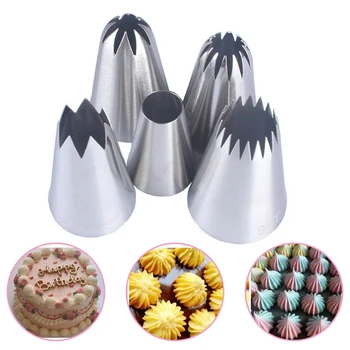 

Stainless Steel Decorating Mouth Combination Baking Tool Decorating Mouth Pastry Nozzle Tips Cake Biscuit Cream Baking Tools