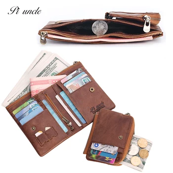 

PI UNCLE Fashion Genuine Cowhide Leather Vintage Men's Wallet Men Purses Multi-Card Card Holder Luxury Wallet Men Wallet Clutch