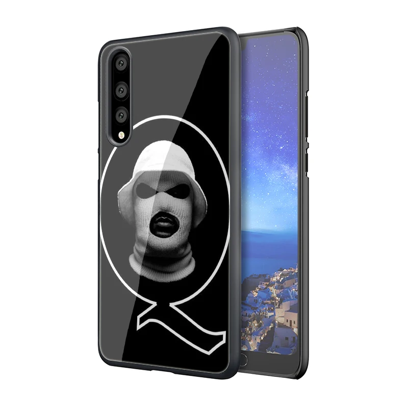EWAU школьник Q Oxymoron чехол из закаленного стекла для телефона для huawei P10 P20 P30 mate 20 Lite pro P Smart Y6 Y9 Honor 8X9 10