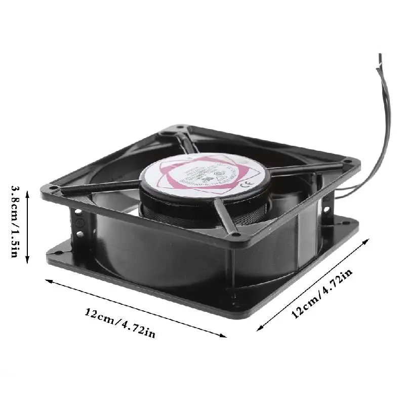 DP200A 2123XSL 12038 120 мм втулка подшипник 220-240 В переменного тока 2-проводной чехол охлаждающий вентилятор-4