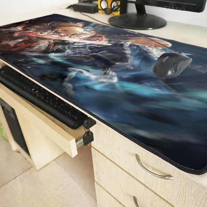 XGZ аниме Fate Stay Night большой игровой коврик для мыши резиновый коврик для мыши Клавиатура коврик настольный коврик для ноутбука компьютер коврик для мыши для игр XXL