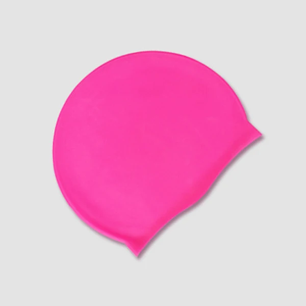 1pcs Adult Swim Cap Silicone Swimming Pool Hat Plain Flat Matte Waterproof Ear Protection FOU99