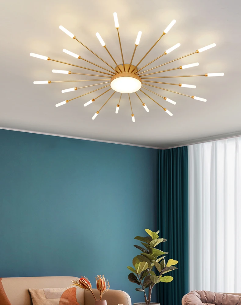 Living room lamp, ceiling lamp, light luxury lamp, modern minimalist atmosphere, Nordic creative living room main lamp, ceiling ceiling lights for living room