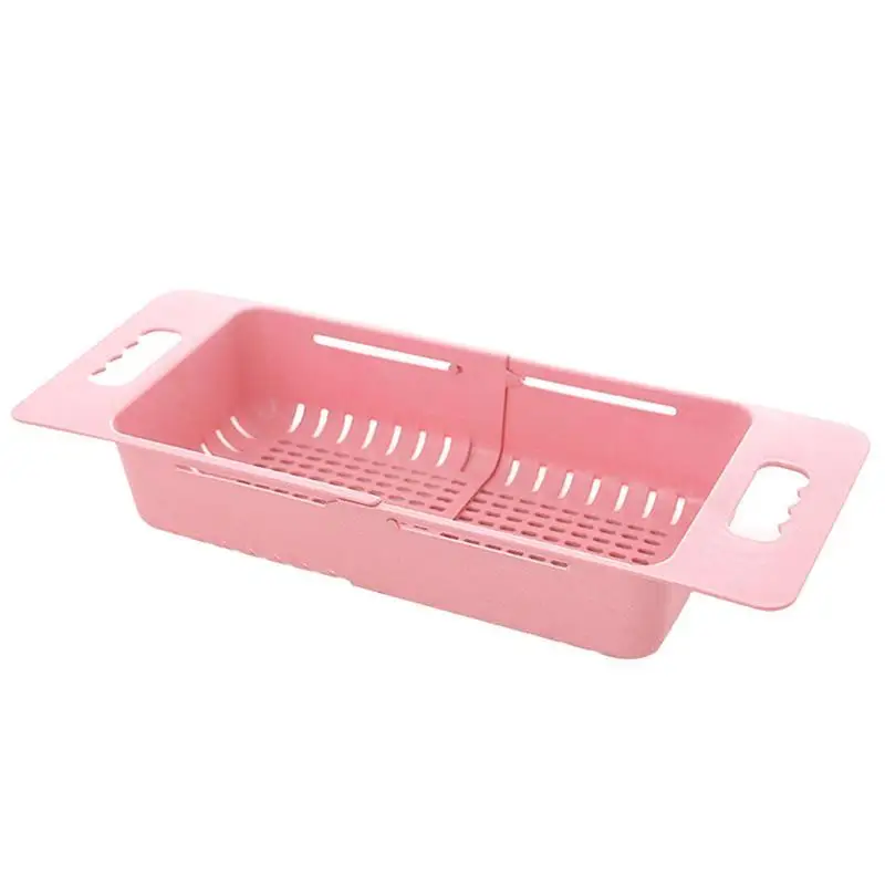 Collapsible Kitchen Colander Fruit Vegetable Strainer Drainer Washing Basket Plastic Drain Vegatable Basket Food Drainer Tools