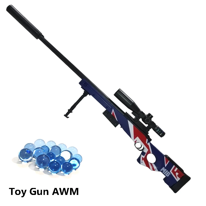 AWM игрушечный пистолет оружие снайперская винтовка 135 см длинная страйкбол безопасная водяная пуля наружные игры стрельба детский подарок моделирование мушкет пистолеты