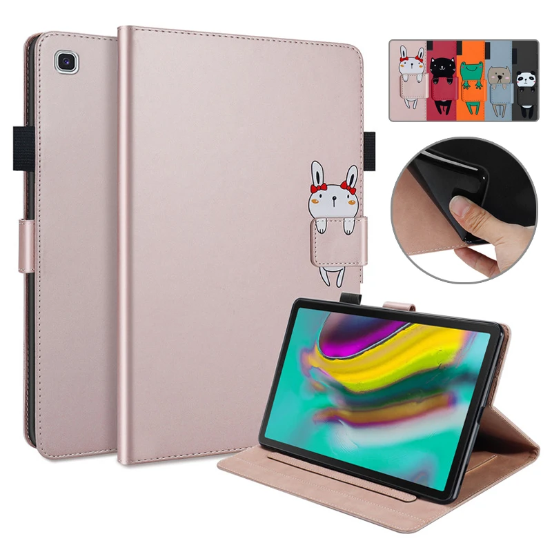 Coque For Samsung Galaxy Tab S5e 10 5 Inch T720 T725 Kawaii Cartoon Flip Wallet Stand Tablet For Galaxy Tab S5 Cover+gift - Tablets & E-books Case - AliExpress