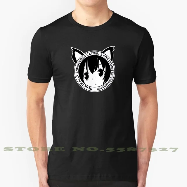 Genetically-Engineered-Catgirls-for-Domestic-Ownership!-(Black)-Mask  Sticker for Sale by Theav165kps