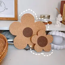 

50%HOTCup Coaster Reusable Heat Resistant Wood Hot Dishes Pad for Kitchen
