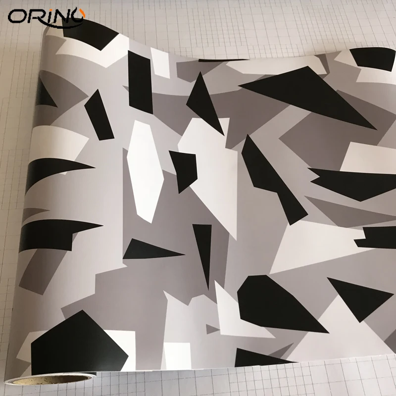 Black White Arctic Vinyl Film Sticker-1