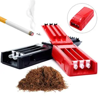 

Household Manual Triple Tobacco Cigarette Tube Injector Roller DIY Cigarette Maker Rolling Machine for Regular Cigarette Tubes