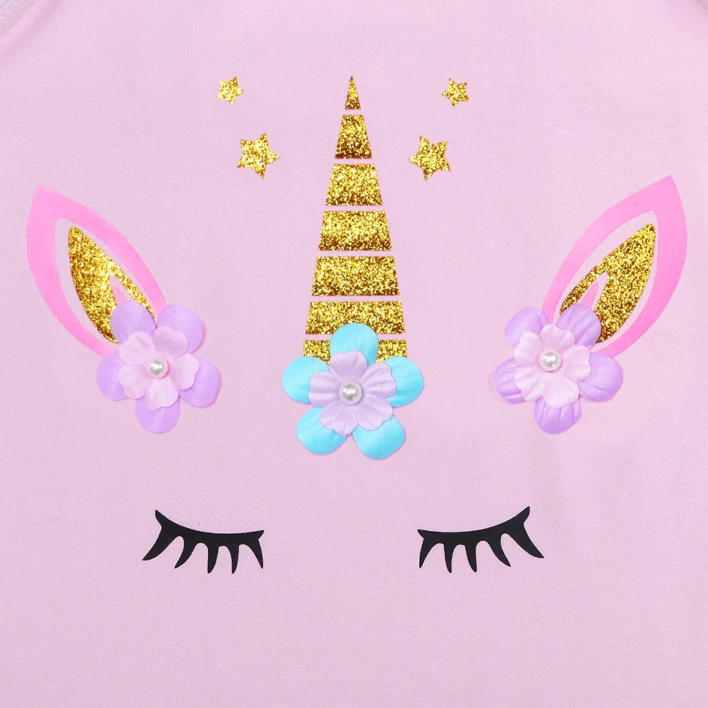 BAOHULU Girl Sleeveless Ballet Dress Cartoon Print Ballet Tutu Practice Performance Gymnasitics Leotard Hot Costume