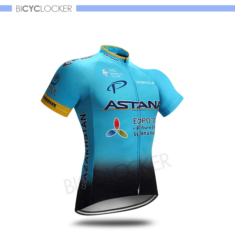 Cycling Jerseys Астана велосипедная одежда для мужчин велокоманда Джерси наборы Униформа велосипед Ropa Ciclismo Майо дорожный велосипед короткий рукав рубашки быстросохнущая - Цвет: Cycling Jerseys