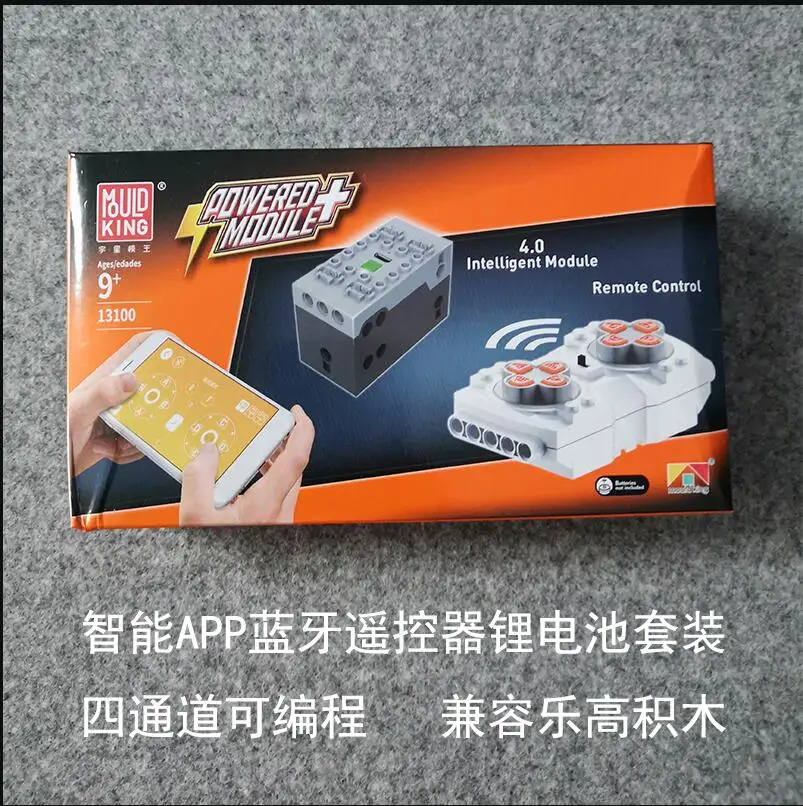 

NEW Creative Phone Bluetooth Remote Control 4 channels Lithium Battery Box Building Blocks Compatible legoes Sbrick Buwizz Parts
