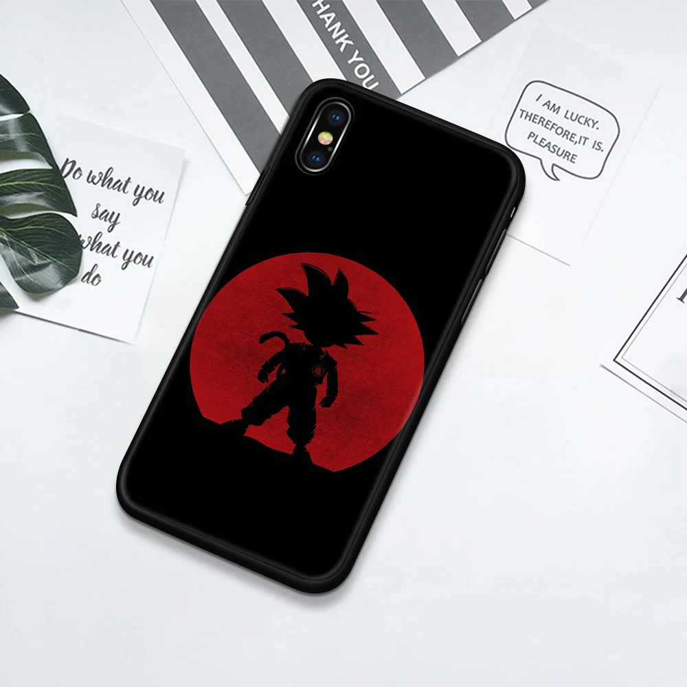 Для iphone 11 чехол стеклянная задняя крышка из аниме Goku dragon ball super case iphone x чехол для iphone 6 6s 7 8 Plus X XS Max XR 11 pro