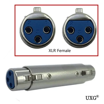 

Newest 3 PIN XLR Female To XLR Female Jack Connector Microphone MIC Speaker Cable Extender Extension Adaptor connector