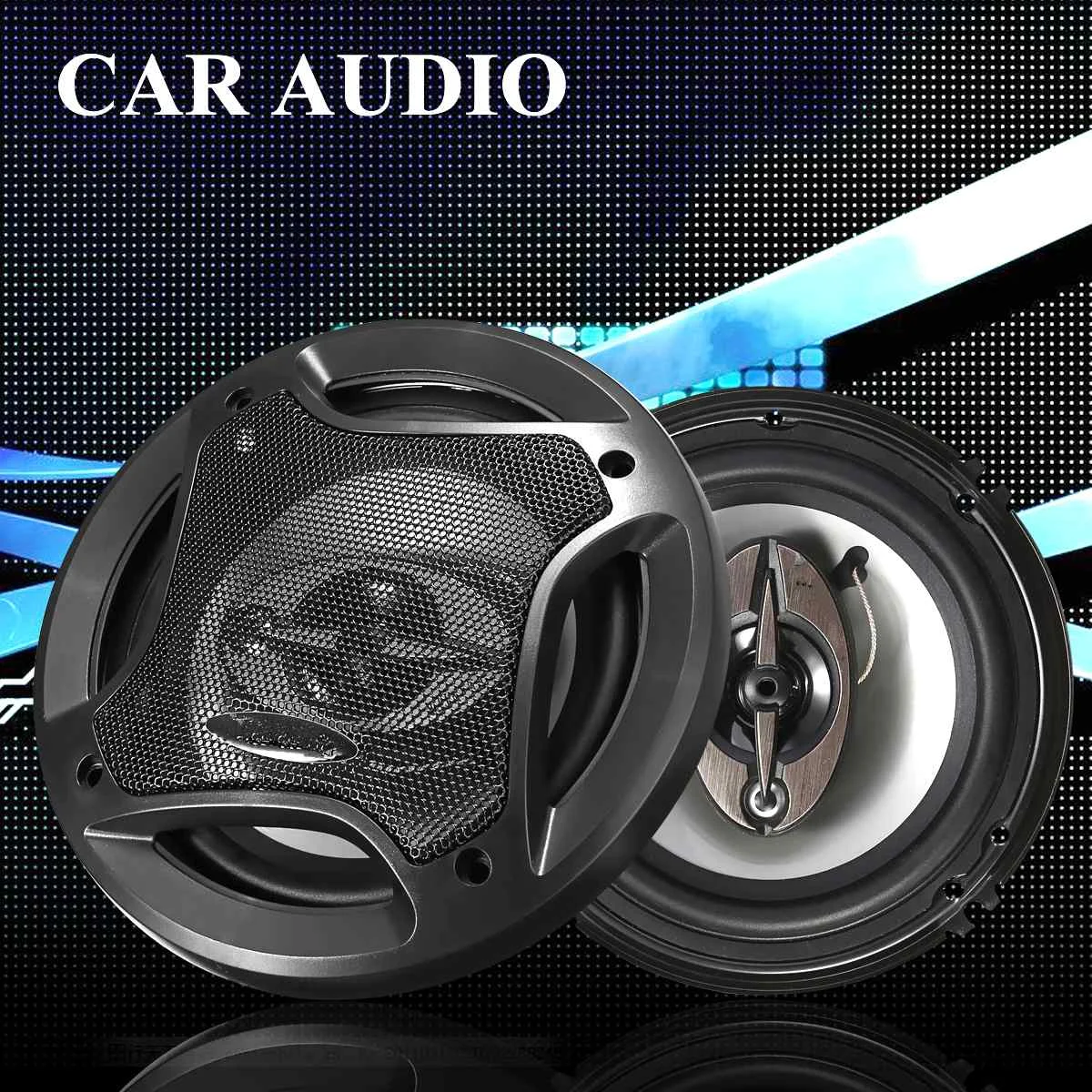 2 шт 6,5 дюймов HiFi голосовой автомобильный динамик-сабвуфер, стерео коаксиальный динамик, автомобильный Аудио Громкий динамик s, автомобильный полный диапазон частот 400 Вт