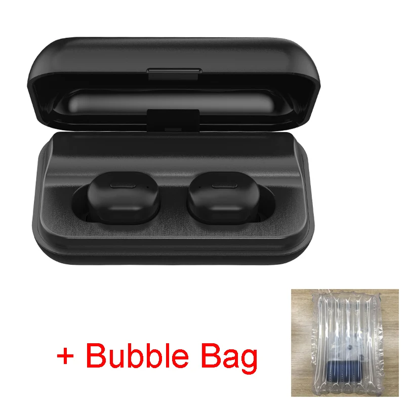 Bubble Bag Black XPOKO TWS bluetooth-наушники 5,0 с 2600 мАч зарядным чехлом водонепроницаемые беспроводные bluetooth-наушники гарнитуры с микрофоном для телефона - Цвет: Bubble Bag Black
