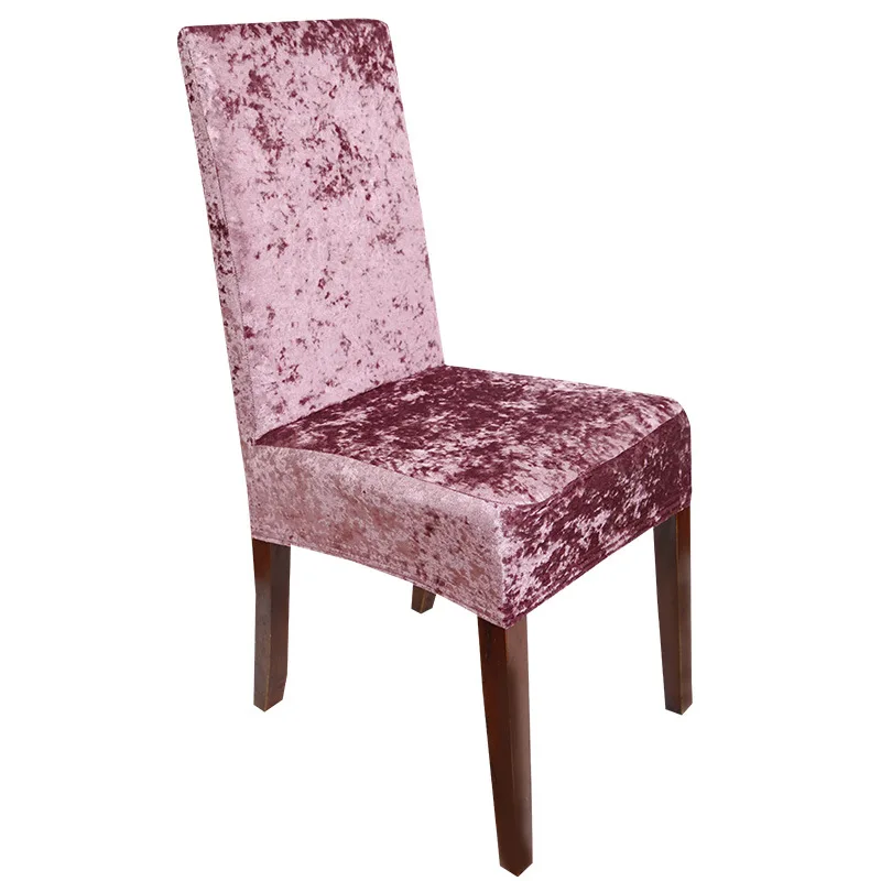 Elegant Velvet Chair Covers - Solid Color Seat Slipcovers