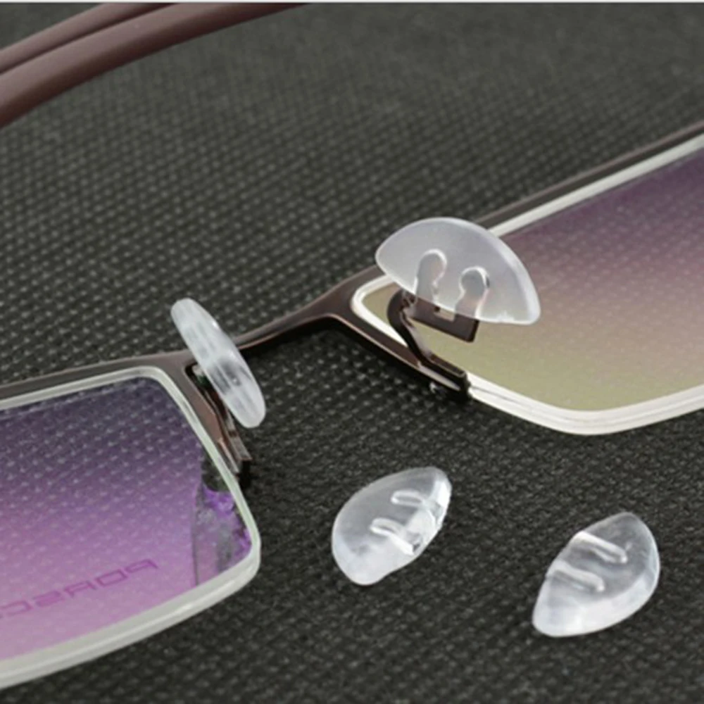 

50Pairs(100pcs) Anti Slip PVC Nose Pads For Eyeglasses Sunglass Glass Spectacles Eyewear insert eyewear nose pad